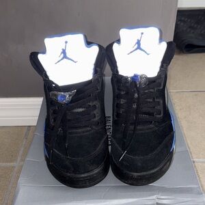 Jordan Black and Blue Sneakers